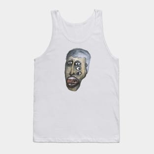 Surreal Screaming Face Tank Top